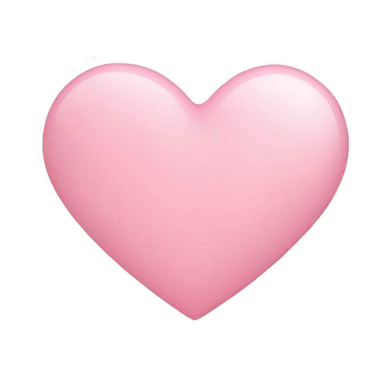 Light pink heart emoji