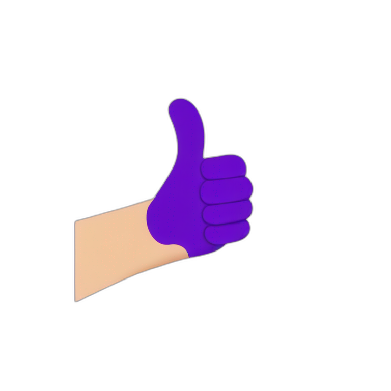 Horrid Henry purple hand flag emoji
