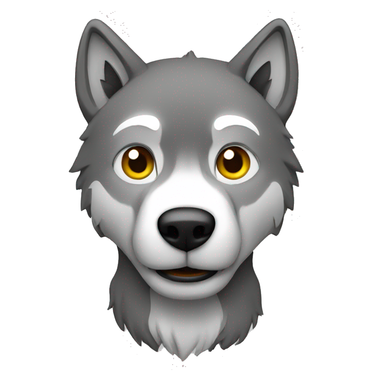 lone wolf funny emoji