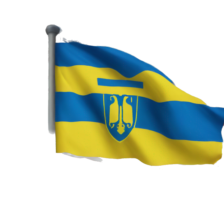 Ukrainian American flag emoji