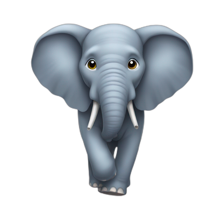 Elephant in sky emoji