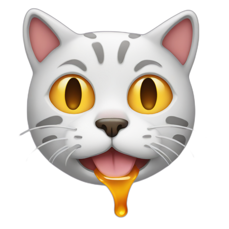 melting cat face emoji