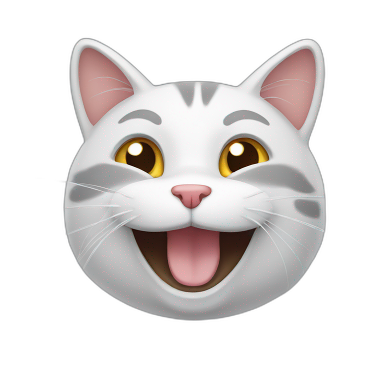 Happy cat emoji