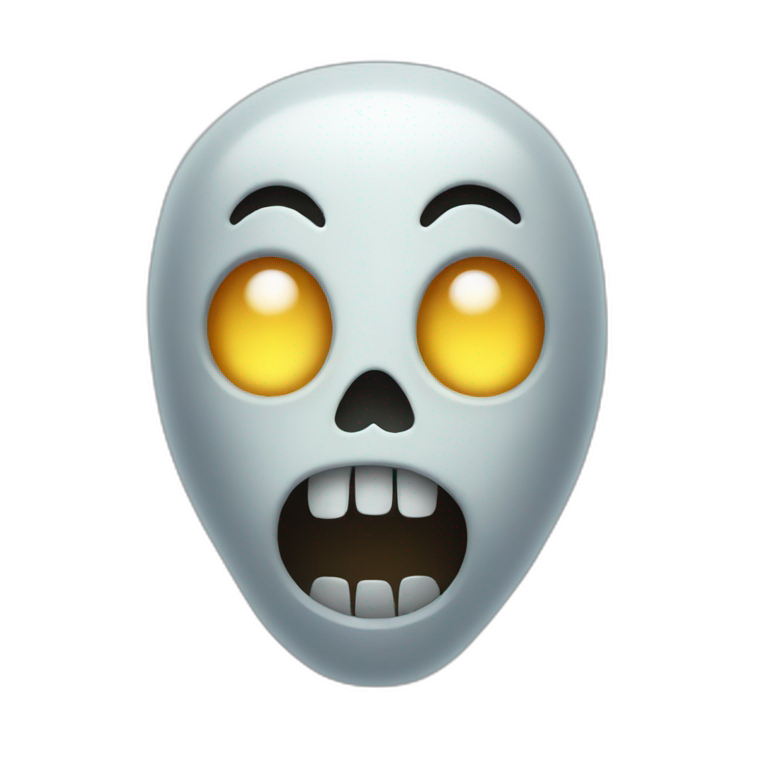 Horrifying ghost emoji emoji