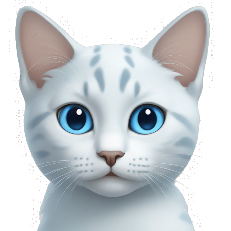 blue eyed cat emoji