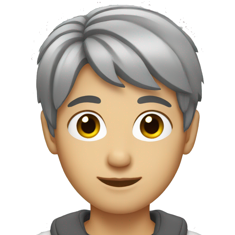 grey short hair  emoji