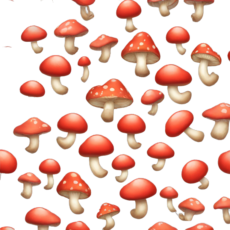 heart-shaped mushrooms emoji