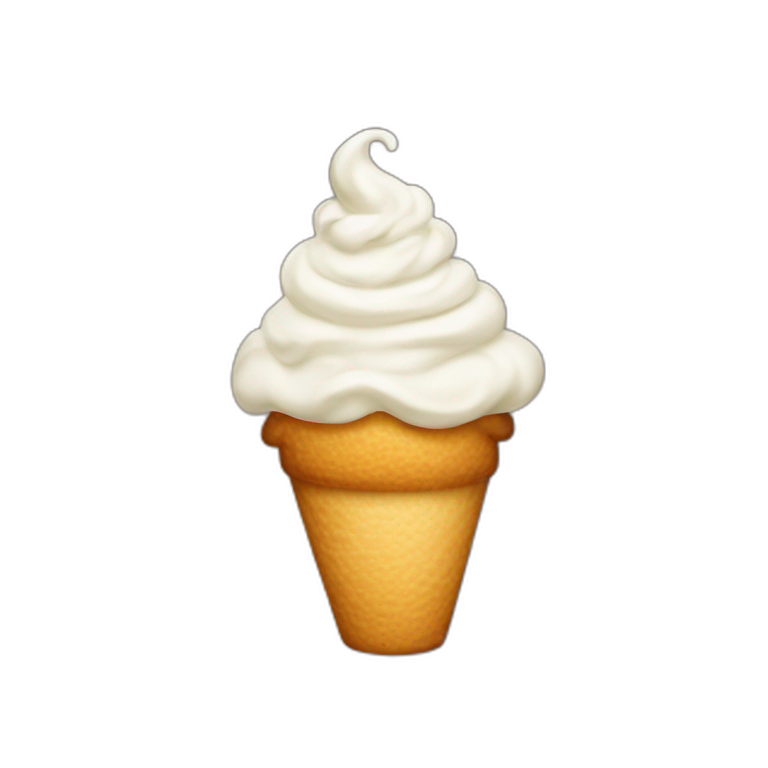 Whipped cream emoji