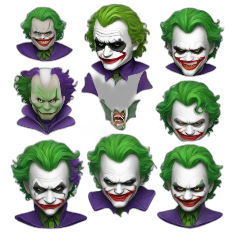 Heath ledger joker batman emoji