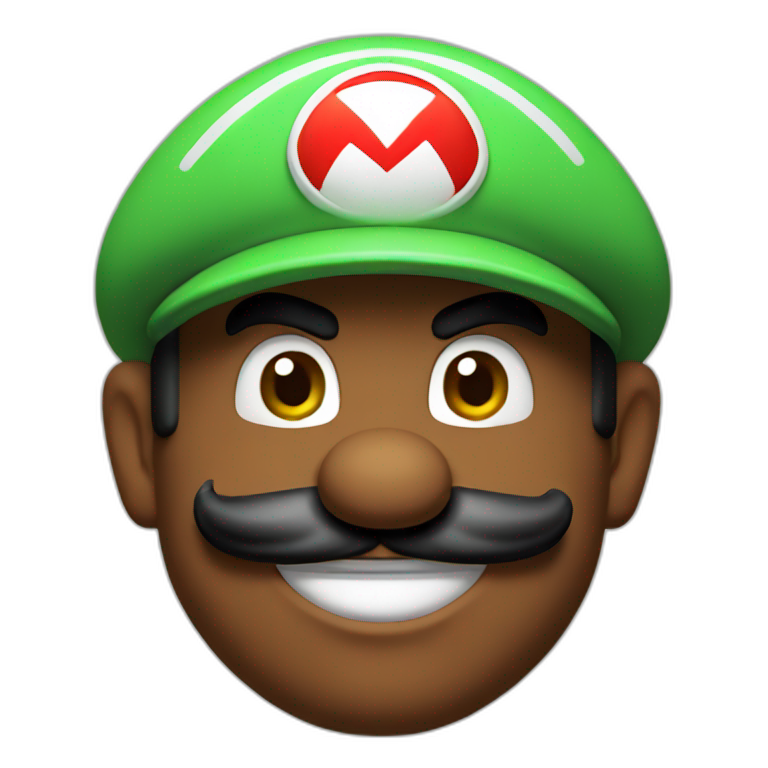 Super Mario doing cool emoji