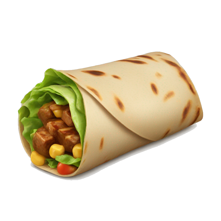 yufka food that looks like a wrap from turkiye emoji