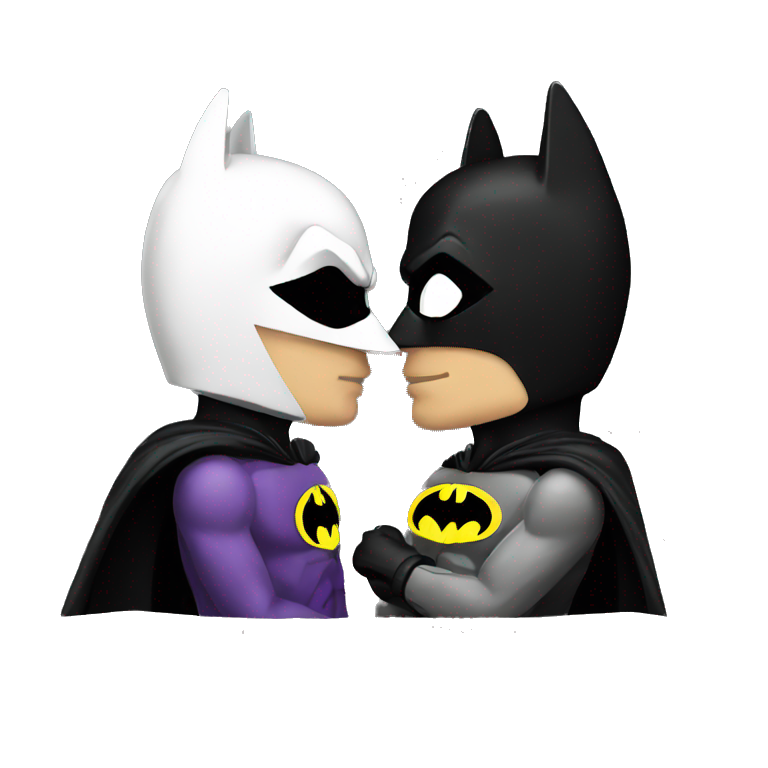 Batman kissing emoji