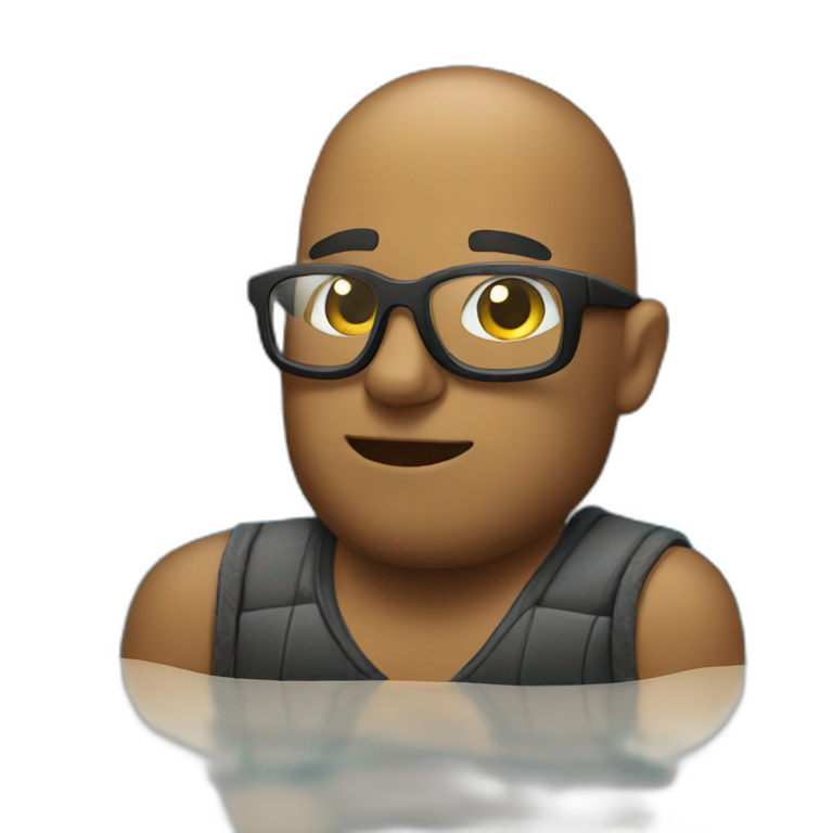 Developers in a pool emoji