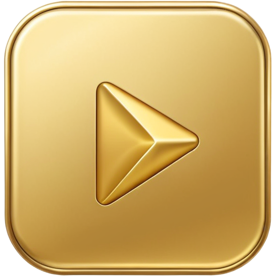 golden play button emoji Sticker