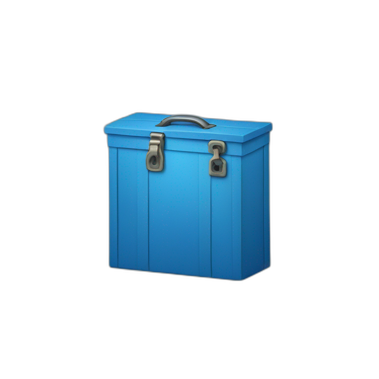 Blue box emoji