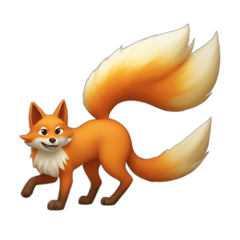 nine tailed fox emoji