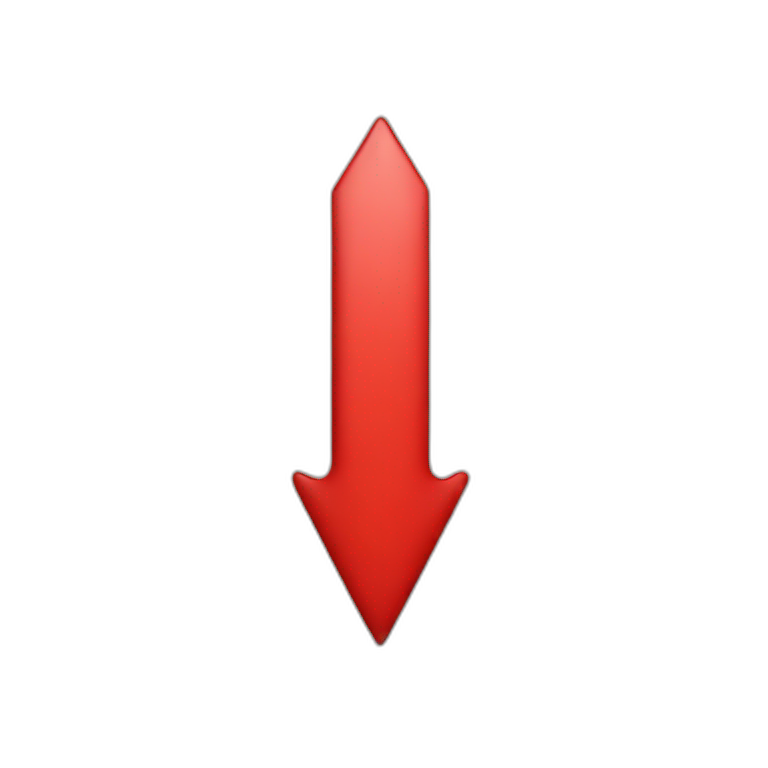 red arrow down emoji