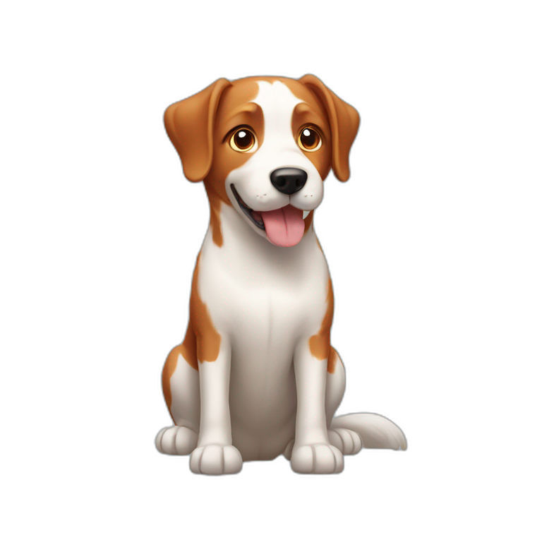 red-haired farmentino dog emoji
