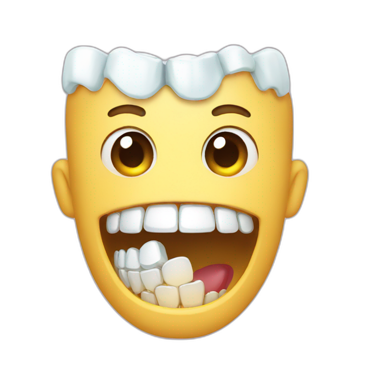 broke teeth emoji