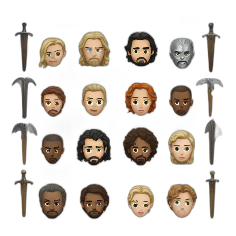 Game of thrones emoji