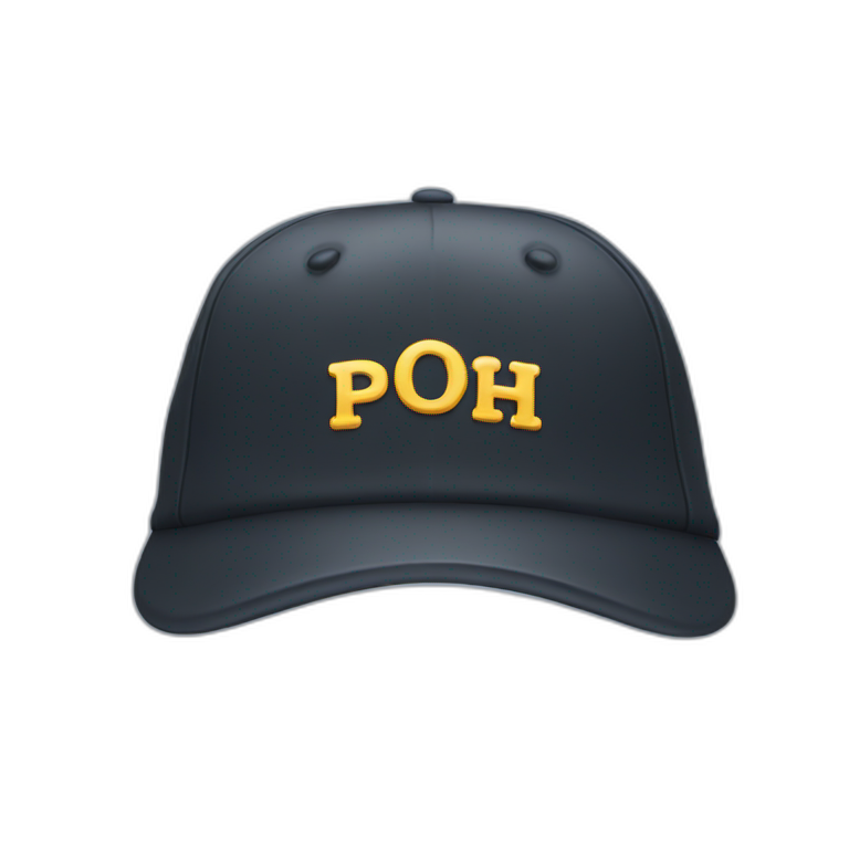 cap with PSOH written on it emoji