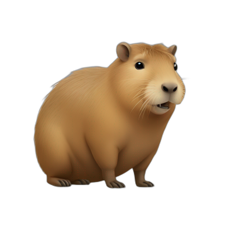 capybara using a macbook pro emoji