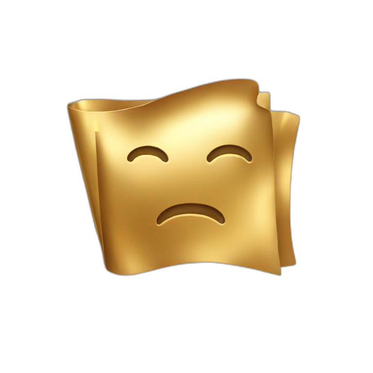gold message icon emoji