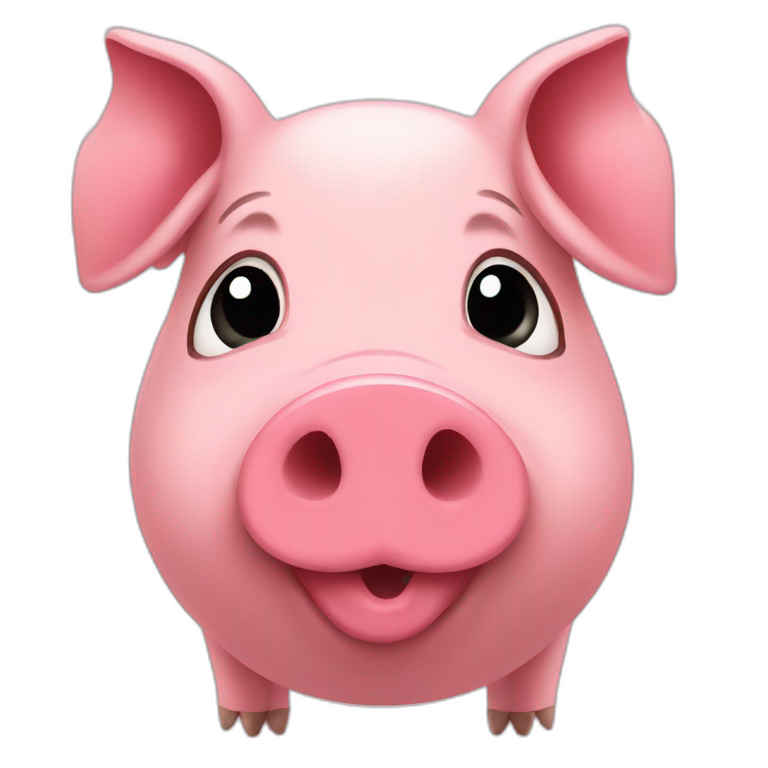 pig with hearts emoji