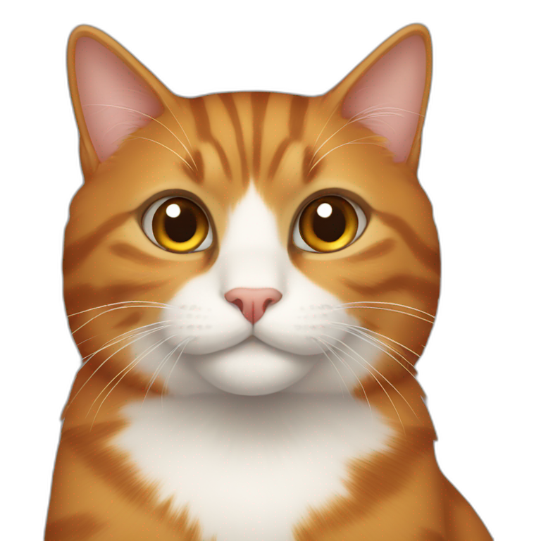 brown and orange cat emoji