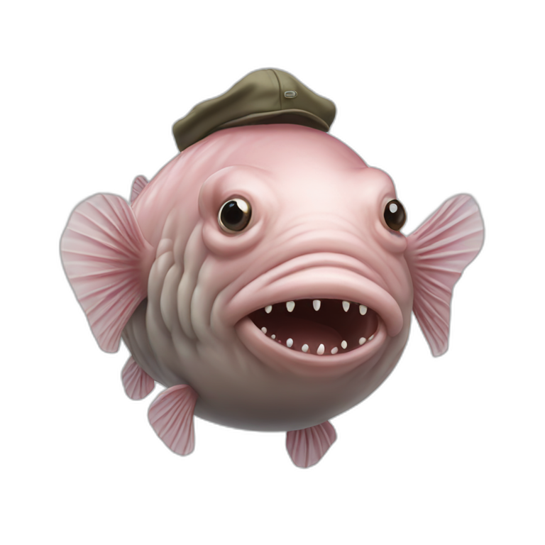 blobfish fisherman emoji