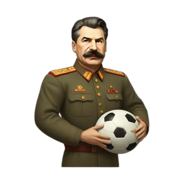 Stalin playing football  emoji