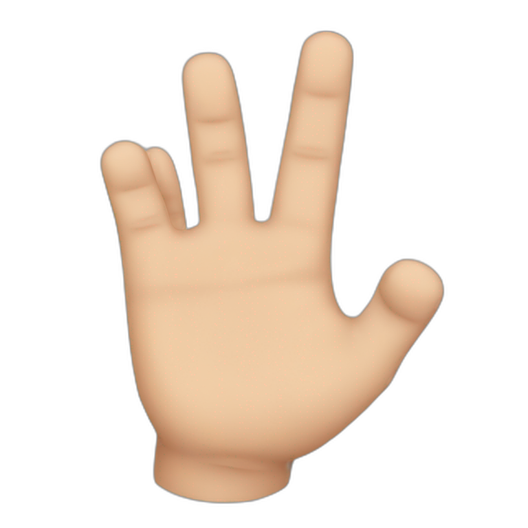 down finger emoji