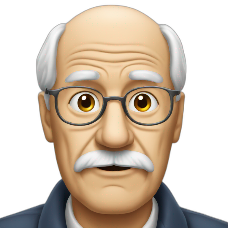 Big nose old man politic emoji