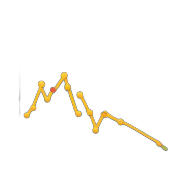 ascending graph with alerts emoji emoji