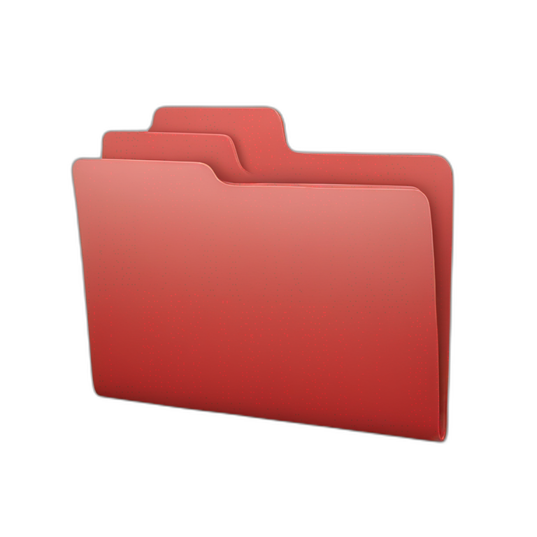 folder in red emoji