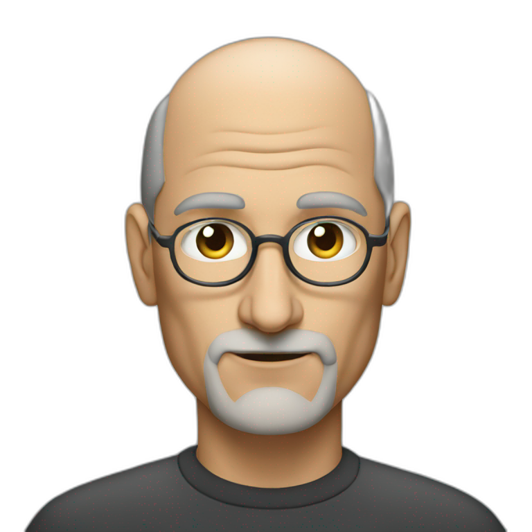 Steve jobs working on pc emoji