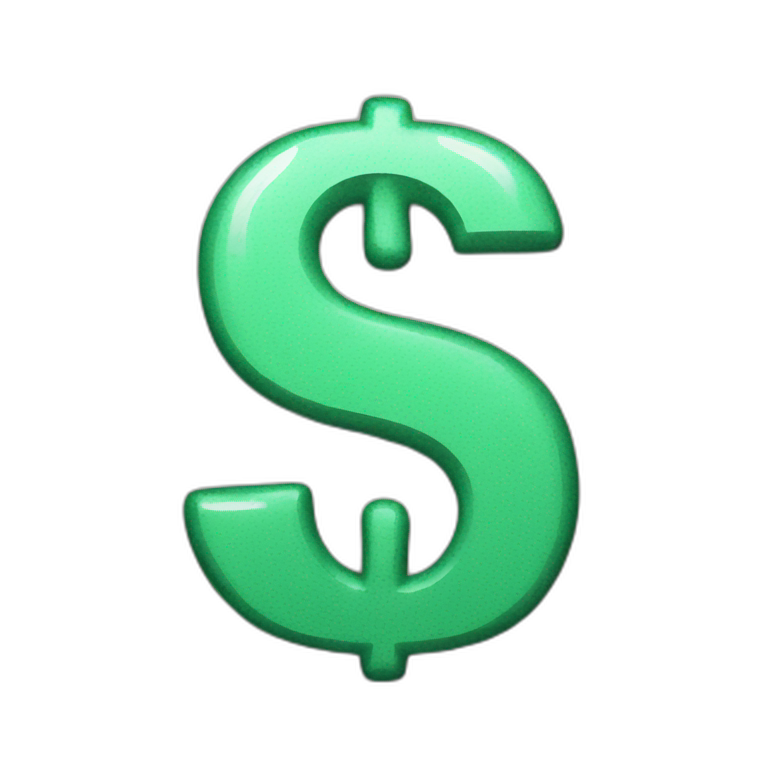 dollar sign emoji