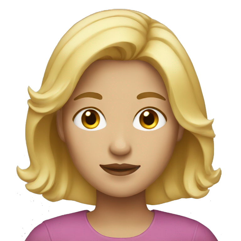 Woman with blond hair emoji
