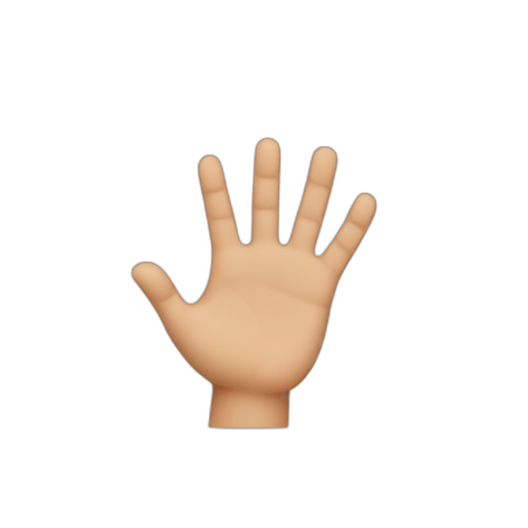 Hand first fingers  emoji