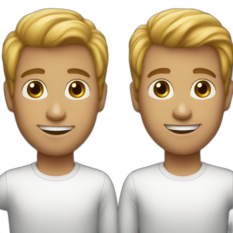 2 white brothers  emoji