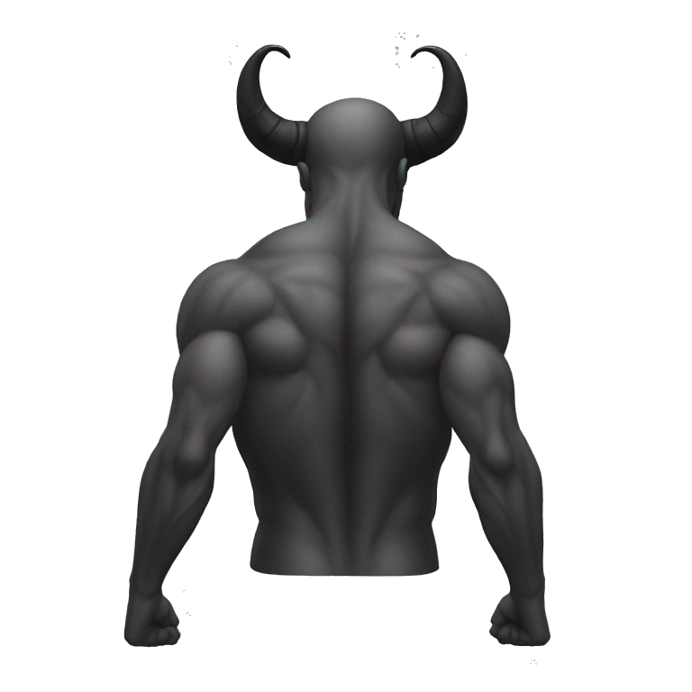 Demon’s back turned emoji