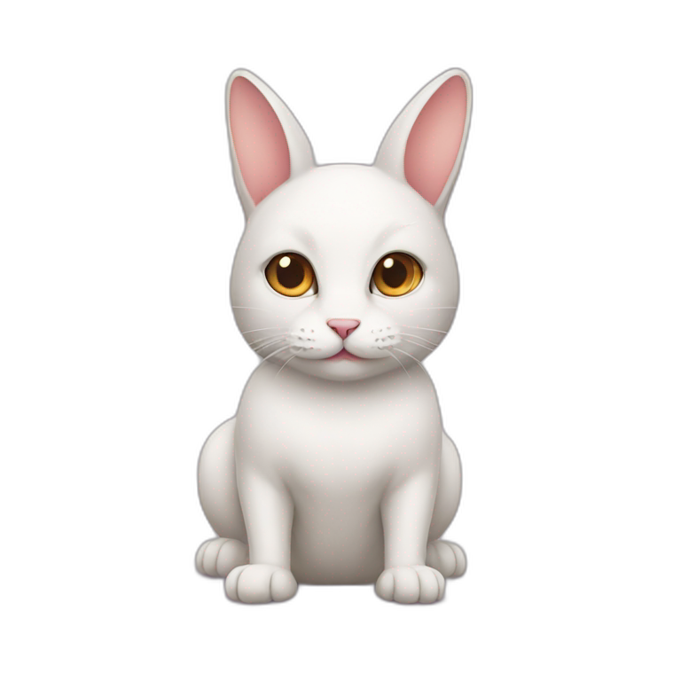 Rabbit-cat emoji