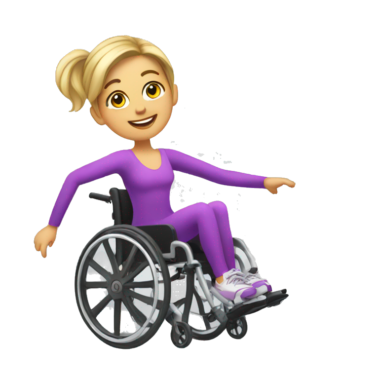 Wheelchair dancer emoji