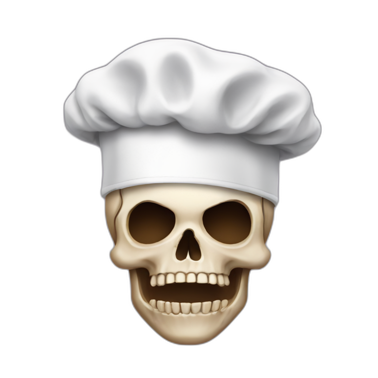 skull with chef hat emoji