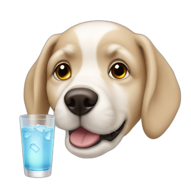 dogs drink vodka emoji