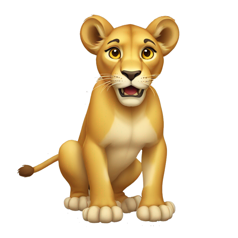 Animated Lioness emoji