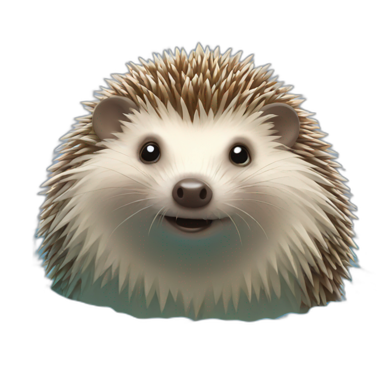 Hedgehog in a pool emoji