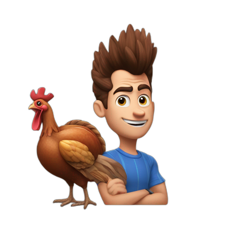 jimmy neutron with a turkey emoji
