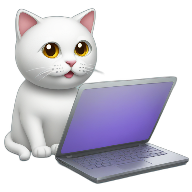 coding laptop cat emoji