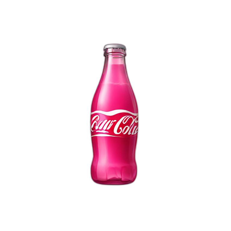 pink coke bottle emoji